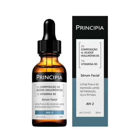 Sérum Facial Principia AH-2 2% Ácido Hialurônico + 1% Vitamina B5 - 30ml