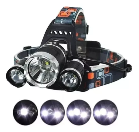 LINTERNA MINERA 3 LUCES LED VINCHA 4 FUNCIONES DE ILUMINACION 49-22SUO075