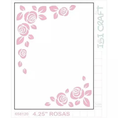 Carpeta de embossing , repujado o textura, ancho 10,6cm TEXTURADO 2D ROSAS, iBi Craft - comprar online
