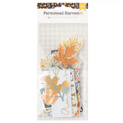 Troquelados die cuts Farmstead Harvest Embellishment Ephemera Icon Gold Foil