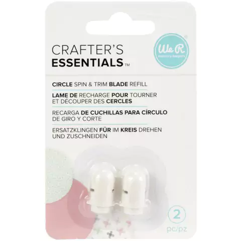 Repuesto de cuchilla cortador de círculos We R Memory Keepers Circle Spin & Trim Refill Blades 2/Pkg