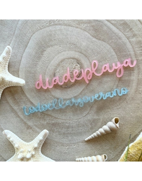 Todoellargoverano set de metacrilatos PLAYA O PISCINA, ( SE DESPACHARÁ O ENTREGARÁ EL JUEVES 28 DE JULIO)