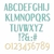 Troquel alfabeto letras, números y signos, Sizzix Thinlits Dies Stylized Alphabet by Lisa Jones CH4