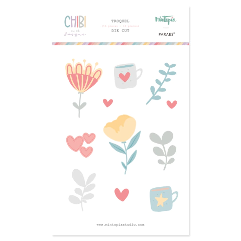 Troquel Flores 2 Chibi en el Bosque, Mitopia