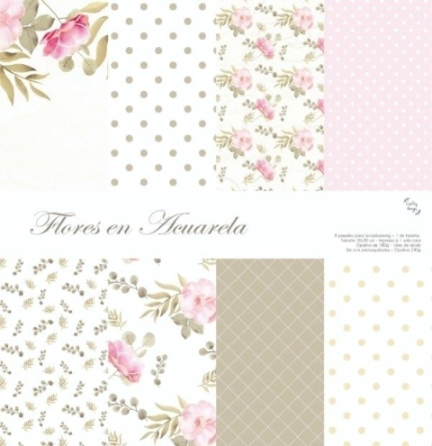 Flores en Acuarela de Crafty Things Deco