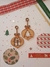 Adorno navideño mdf 3mm 3,5x5cm aprox. 2 piezas
