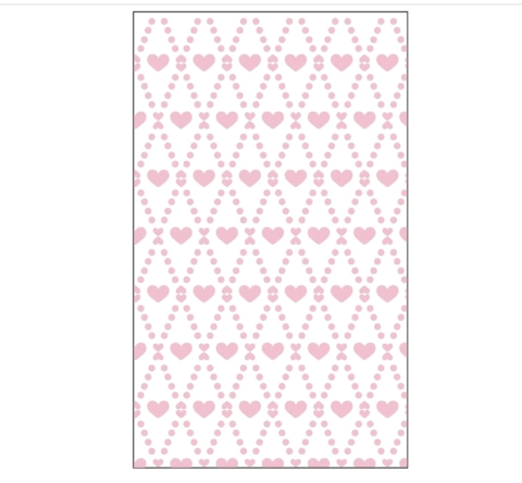 PLANTILLA 7,5cm TEXTURADO 2D CORAZONES y puntos Ibi Craft