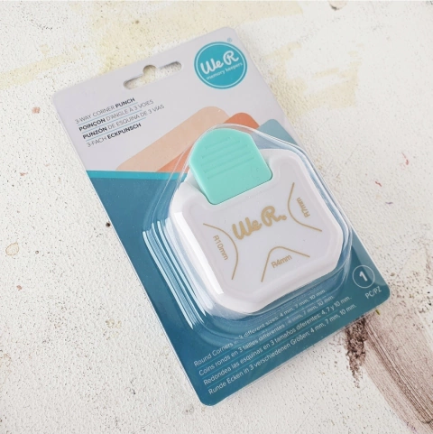 Redondeador de esquinas 3 en 1, We R Memory Keepers 3-Way Corner Punch