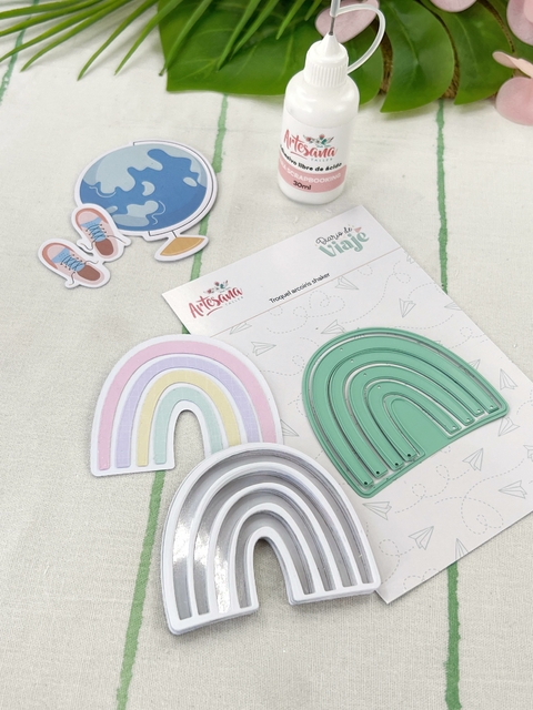 TROQUEL ARCOIRIS SHAKER DIARIO DE VIAJE, Artesana Taller