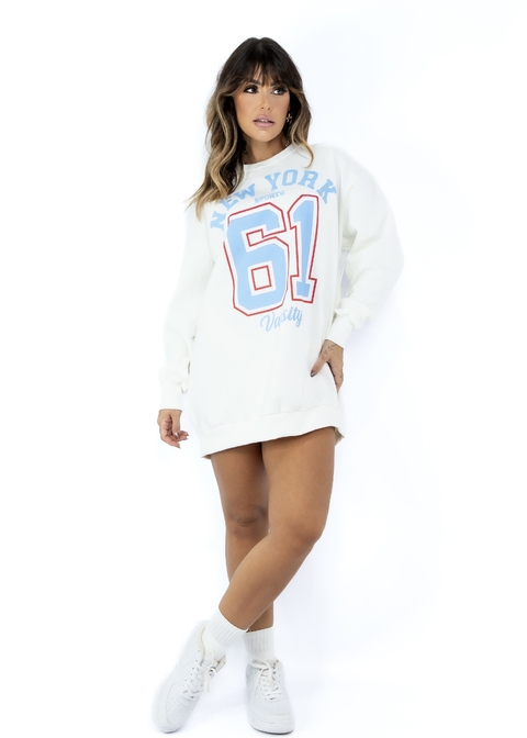 Moletom Max New York Branco - comprar online