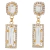 Brinco Strass Retângulo BC3471 - Lieka Bijoux