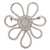 Broche Flor Zircônia Cravejada Coração Akasaki BRG26480 - comprar online