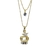 Colar Strass Coroa Duplo CO0448