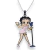 Colar Betty Boop Cantora BB0322