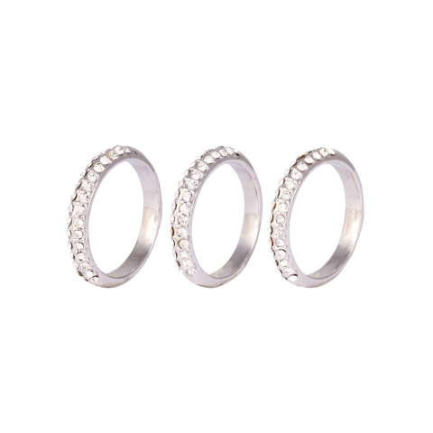 Anel Strass AN2066 (3 peças)