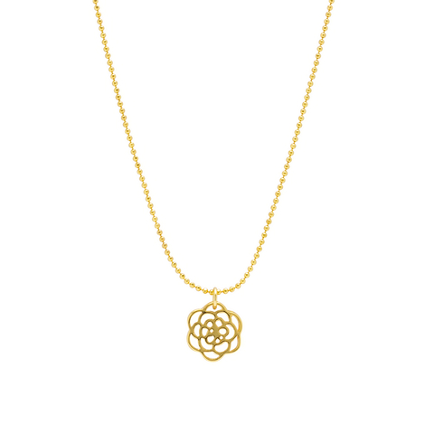 Colar Metal Flor CO0938