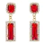 Brinco Strass Retângulo BC3471