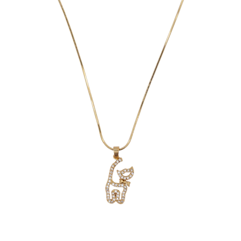 Colar Zircônia Gatinho CO1312