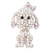Broche Strass Cachorrinho Pet Semijoia Akasaki BRG0014