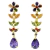 Brinco Semijoia Zircônia Flor Estrela Gota Akasaki BC0988 - loja online