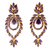 Brinco Glamour Zircônias Cravejadas Semijoia Akasaki BC2209 - loja online