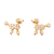 Brinco Zircônia Poodle BC2867 - Lieka Bijoux