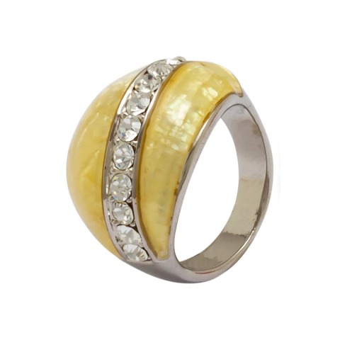 Anel Madrepérola e Strass AN1398