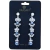 Brinco Flor Strass e Pérola Brilho Semijoia Akasaki BC1971 - comprar online