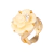 Anel Flor Resina e Strass AN1302