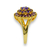 Anel Zircônia Redondo Dourado AN2329 - comprar online