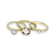 Anel Strass Triplo (3 unidades) AN3567 na internet