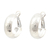 Brinco Argola com Textura Polido Semijoia Akasaki BC1760 - Lieka Bijoux