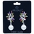 Brinco Zircônia e Pérola Elegante Semijoia Akasaki BC2242 - Lieka Bijoux