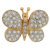 Broche Strass Borboleta BRG7604
