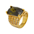 Anel Zircônia Dourado AN2324