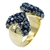Imagem do Anel Lacinho Strass Dourado AN2819