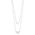 Colar Strass Duplo Infinito e Algemas CO0805