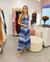 Vestido tricot modal degradê - azul - comprar online
