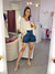 Bermuda jeans Emmy - lavagem escura - comprar online