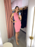 Vestido zigzag tricot modal - rosa - comprar online