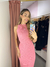 Vestido zigzag tricot modal - rosa na internet