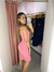 Vestido zigzag tricot modal - rosa - LALA STORE