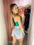 Cropped reto metalizado - LALA STORE