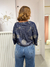 Cropped bata bordado - azul jeans na internet