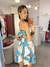 Vestido curto Pamela - estampa azul na internet