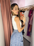 Saia longuete linho bolso lateral - loja online