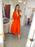 Vestido longuete viscosarja com manga na internet