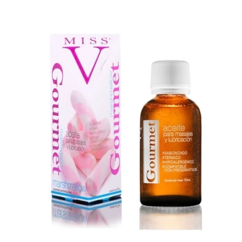 ACEITE LUB PARA MASAJES SABOR MARSHMALLOW 30 ML MISS V