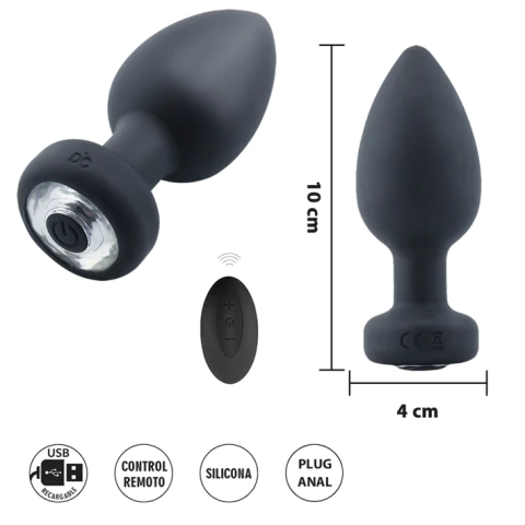 HYDRUS M: DILATADOR ANAL CON VIBRACION CARGA USB Y CONTROL vibrador - comprar online