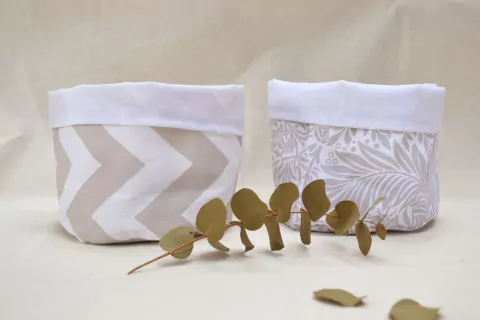 Cesto organizador de tela